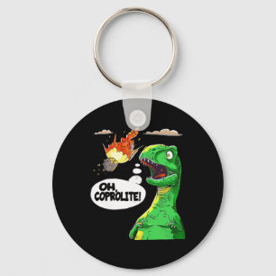 Porte-clés Oh Coprolite Paléontologie de l'Humour Dinosaure D