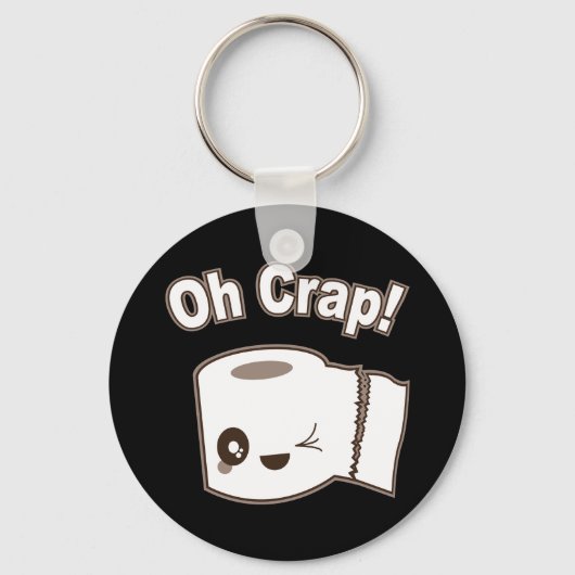 Porte-clés Oh Crap (Papier toilette) (Recto)
