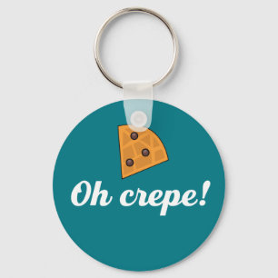 Porte-clés Oh Crepe Funny French Food Puns