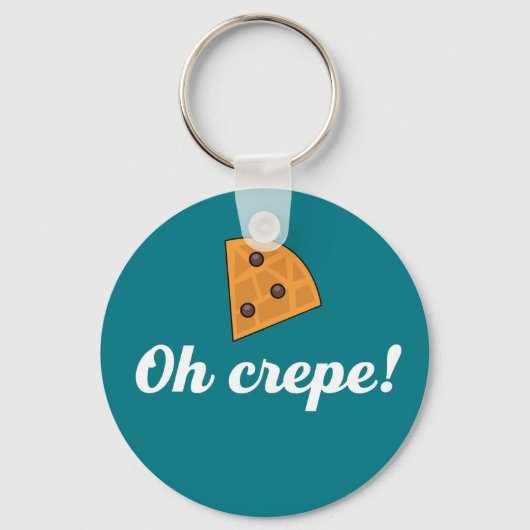 Porte-clés Oh Crepe Funny French Food Puns (Recto)