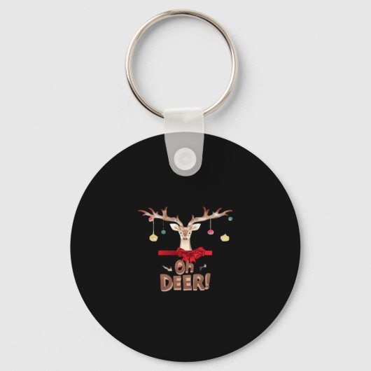 Porte-clés Oh Deer Classique Élégance (Recto)