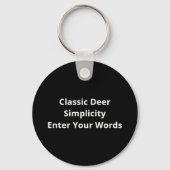Porte-clés Oh Deer Classique Élégance (Verso)