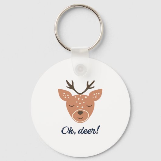 Porte-clés Oh Deer Deer Love Save The Deer Creative DKeychain (Recto)