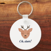 Porte-clés Oh Deer Deer Love Save The Deer Creative DKeychain (Recto)