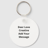 Porte-clés Oh Deer Deer Love Save The Deer Creative DKeychain (Verso)