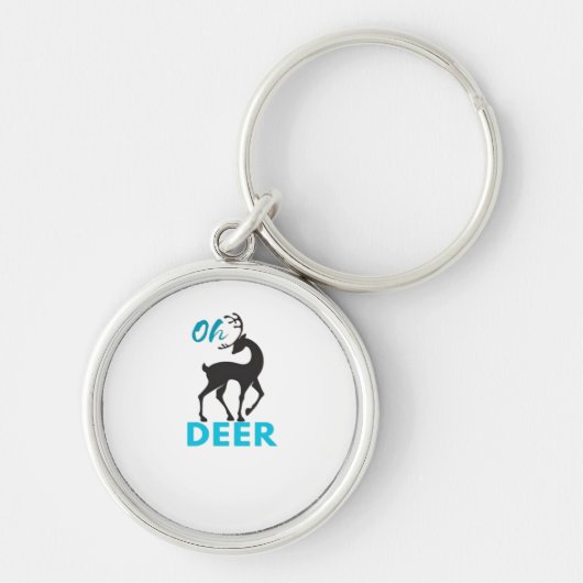 Porte-clés Oh Deer Minimal Design  (Devant)