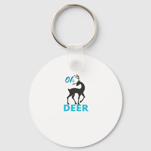 Porte-clés Oh Deer Minimal Design (Recto)