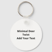 Porte-clés Oh Deer Minimal Design (Verso)
