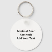 Porte-clés Oh Deer Minimal Style Keychain (Verso)