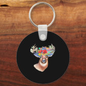 Porte-clés Oh Deer Modern Artistic Style Keychain (Recto)