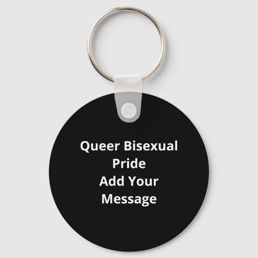 Porte-clés Oh Deer Queer Bisexual Pride Gay Lesbian DKeychain (Verso)
