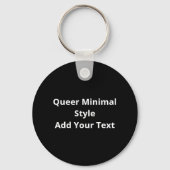 Porte-clés Oh Deer Queer Minimal Modern Style Keychain (Verso)