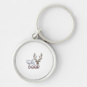 Porte-clés Oh Deer Retro Classic Design (Devant)