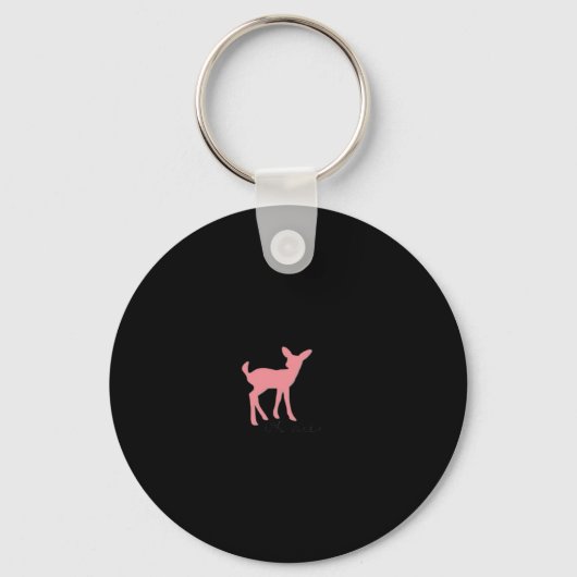 Porte-clés Oh Deer Retro Classic Style Keychain (Recto)