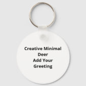 Porte-clés Oh Deer Style Créatif Simple (Verso)