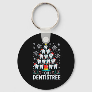 Porte-clés Oh Dentistree - Sapin de Noël Drôle Hygiène Dentai