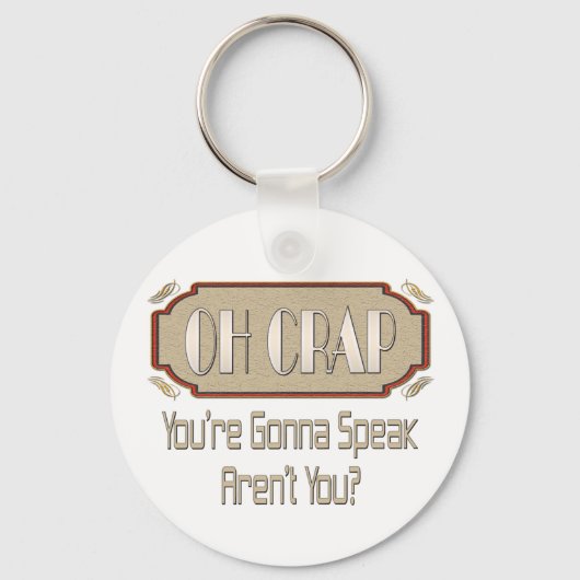 Porte-clés Oh merde (Recto)