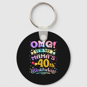 Porte-clés Oh mon dieu, c'est les 40 ans de ma maman, joyeux 