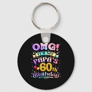 Porte-clés Oh mon dieu, c'est les 60 ans de mon papa, joyeux