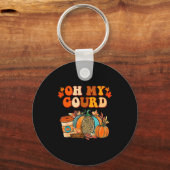Porte-clés Oh My Gourd Pumpkins Funny Fall Autumn Thanksgivin (Recto)