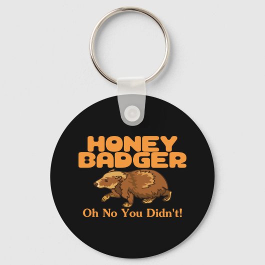 Porte-clés Oh No Honey Badger (Recto)