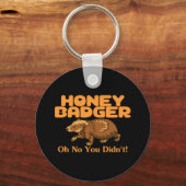Porte-clés Oh No Honey Badger (Recto)