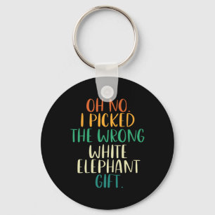Porte-clés Oh Non J'Ai Pris Les Mauvais Cadeaux D'Éléphant Bl