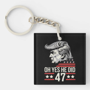Porte-clés Oh Oui Il L'a Fait 47 Trump 2024
