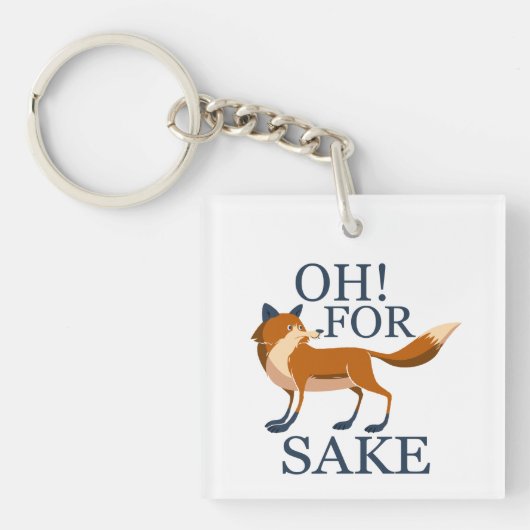 Porte-clés Oh pour le saké renard (Devant)