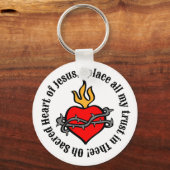 Porte-clés Oh Sacré Coeur de Jésus.... (Recto)