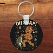 Porte-clés Oh Snap Biscuit de Noël Pêche de Noël (Recto)
