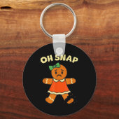 Porte-clés Oh Snap, Gingerbread Girl Cookie, Broken Leg, Funn (Recto)