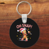 Porte-clés Oh Snap Gingerbreadman Xmas Golfer Golf Christmas (Recto)