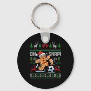 Porte-clés Oh Snap Soccer Gingerbreadman Noël Xmas laid