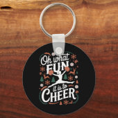 Porte-clés Oh What Fun It Is To Cheer Ugly Cheerleading Xmas (Recto)