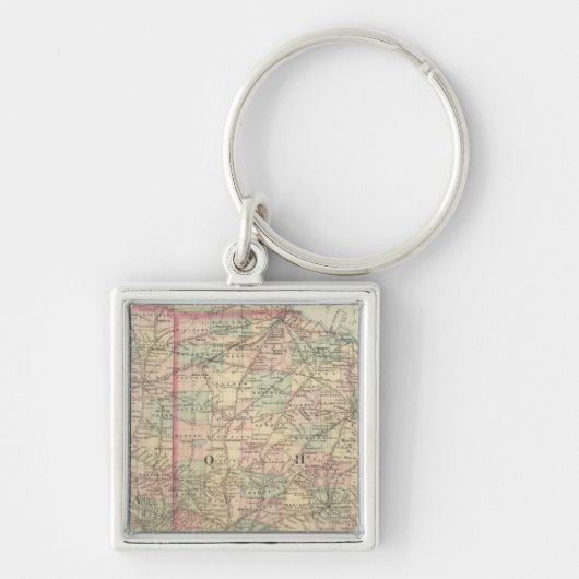 Porte-clés Ohio et Indiana (Devant)