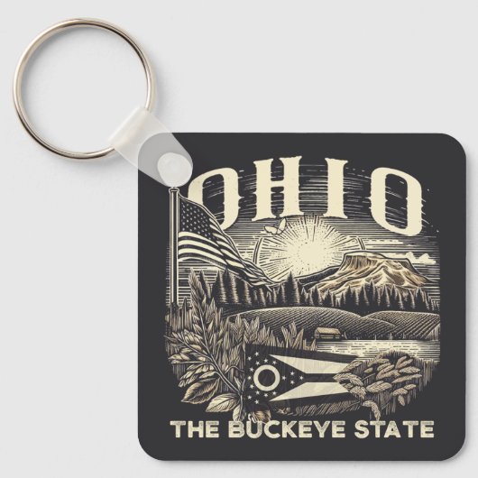 Porte-clés Ohio Le Buckeye State (Recto)
