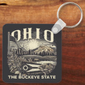 Porte-clés Ohio Le Buckeye State (Verso)