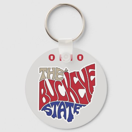 Porte-clés Ohio surnom Word Art (Recto)