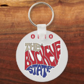 Porte-clés Ohio surnom Word Art (Recto)
