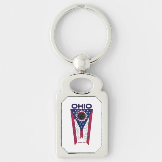 Porte-clés Ohio Total Eclipse Porte - clé métallique (Devant)