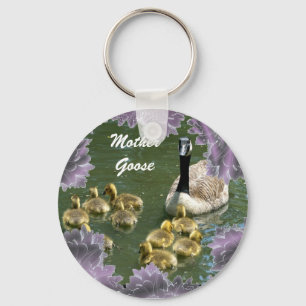 Porte-clés Oie de mère avec le porte - clé d'oisons