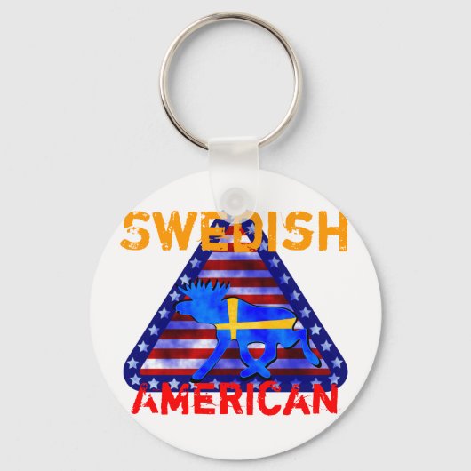 Porte-clés Oie suédoise-américaine (Recto)