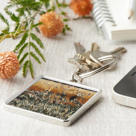 Porte-clés Oies et Canards Errent Art (Côté)