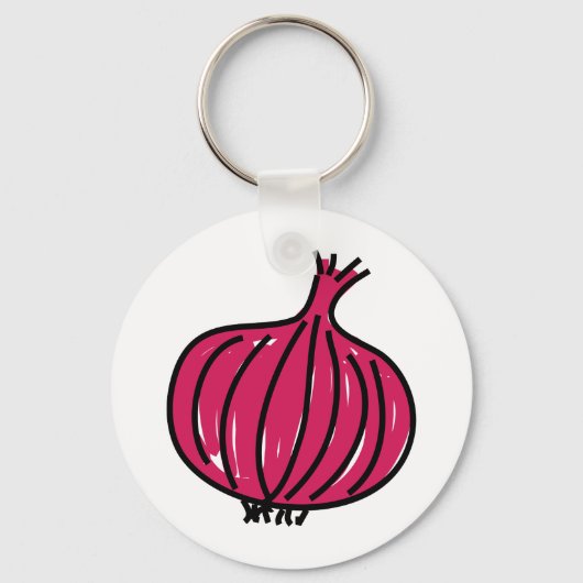 Porte-clés Oignon rouge (Recto)