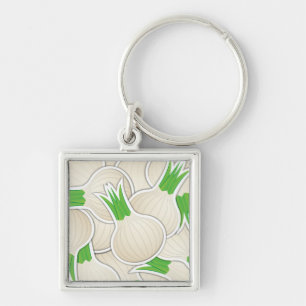 Porte-clés Oignons blancs funky