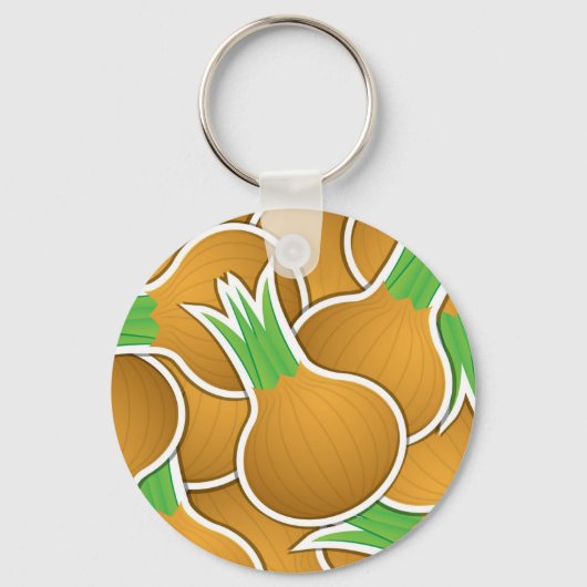 Porte-clés Oignons marron funky (Recto)