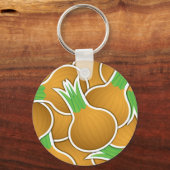 Porte-clés Oignons marron funky (Recto)