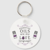 Porte-clés Oils are My Love Language Purple (Verso)