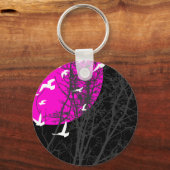 Porte-clés oiseau à silhouette (Recto)